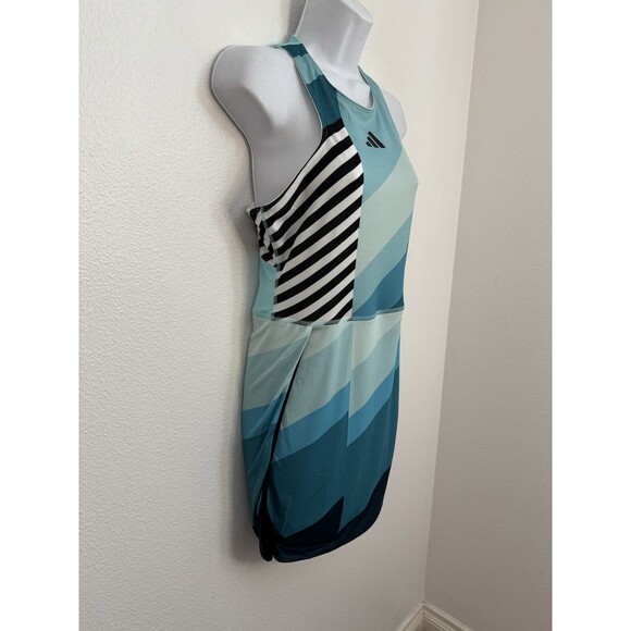 adidas US Open Transform Dress Women's Tennis Apparel Flash Aqua Medium NWT - Picture 2 of 11